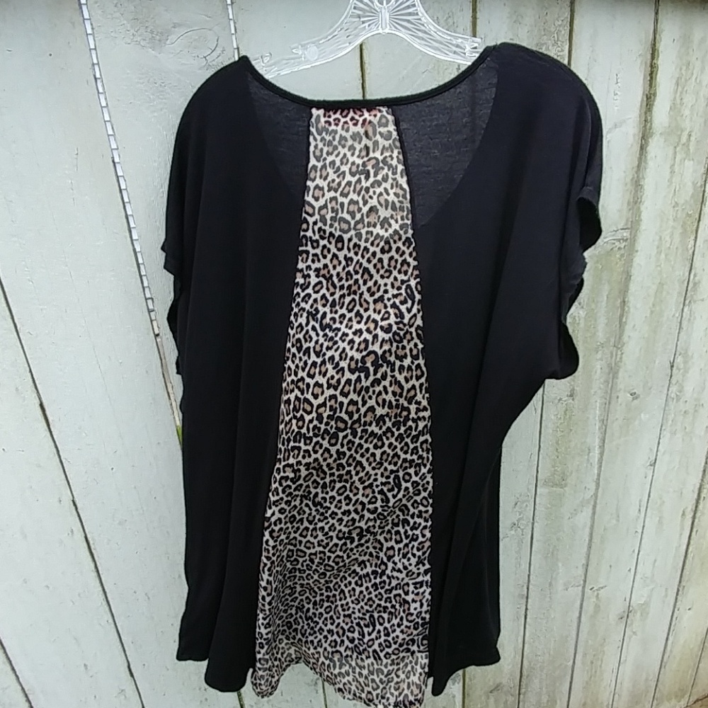 205 Tub - Annabelle U.S.A black and leopard Top 2X - Picture 3 of 8